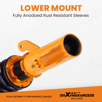 Compatible for Mitsubishi Lancer CJ CY2A/CZ4A 08-16 (Set of 4) 24 Ways Adjustable Coilover Lowering Kit