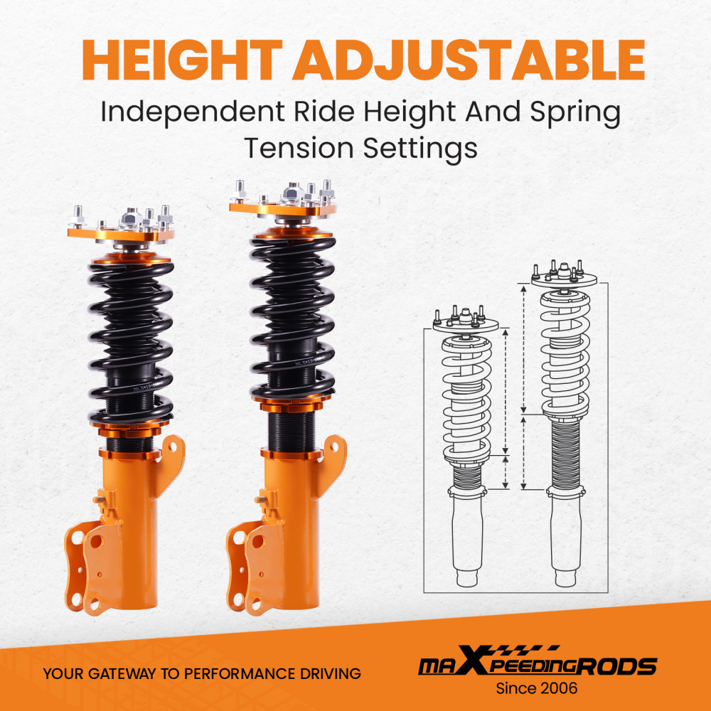 Coilover Lowering Kit Compatible for Mitsubishi Outlander Sport(GA) 2011-2020 2.0L Adj Height (Set of 4)