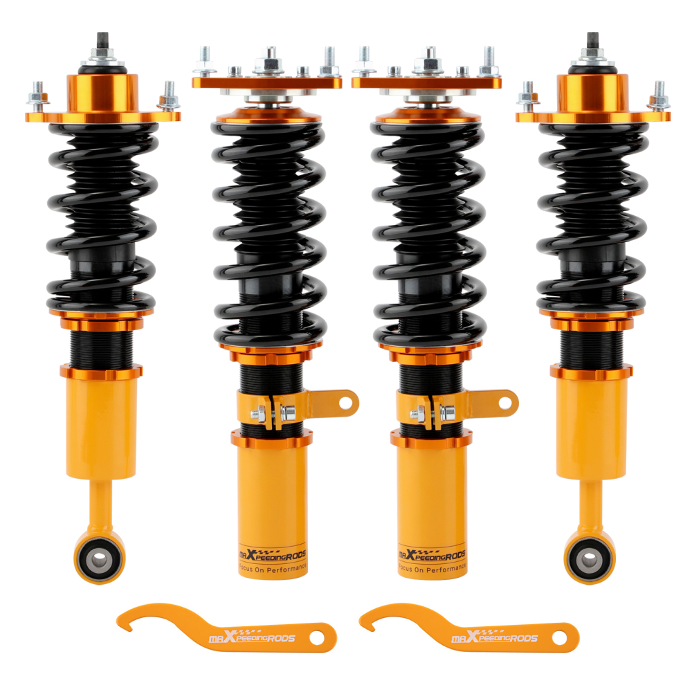 Compatible for Mitsubishi Lancer ES Sedan 4-Door 2008-2016 2.0L Adj Height (Set of 4) Coilover Lowering Kit