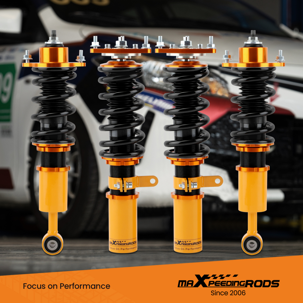 Compatible for Mitsubishi Lancer ES Sedan 4-Door 2008-2016 2.0L Adj Height (Set of 4) Coilover Lowering Kit