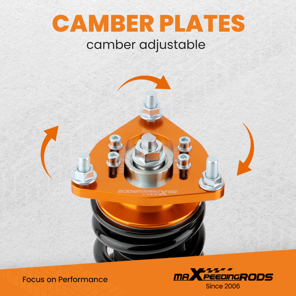 Compatible for Mitsubishi Lancer ES Sedan 4-Door 2008-2016 2.0L Adj Height (Set of 4) Coilover Lowering Kit