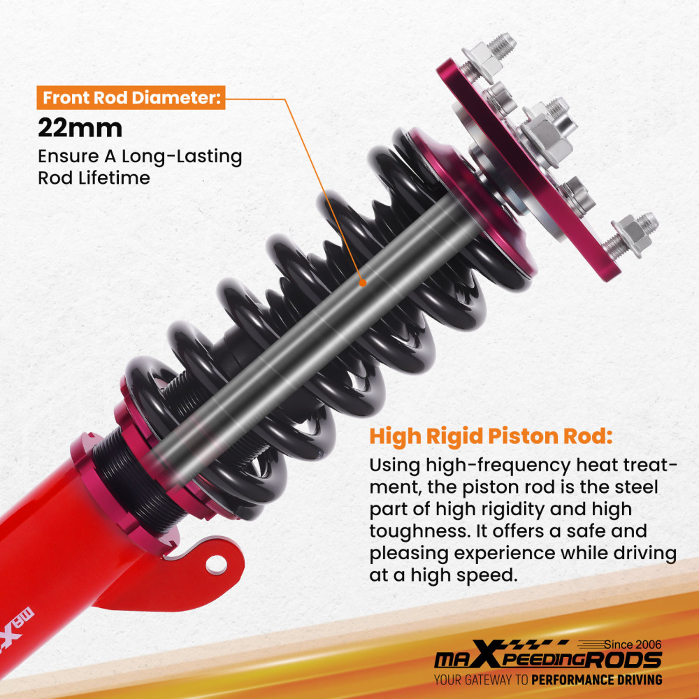 Full Coilovers Kits compatible for Mitsubishi Lancer Sedan 4-Door 2008-16 2.0L Shock Struts