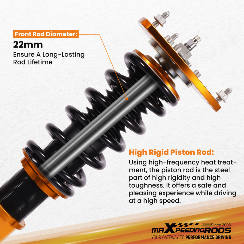 Kit Suspension Combine Fileté Compatible pour Subaru Legacy B4 2003-2009 BLE BL5 TOURING