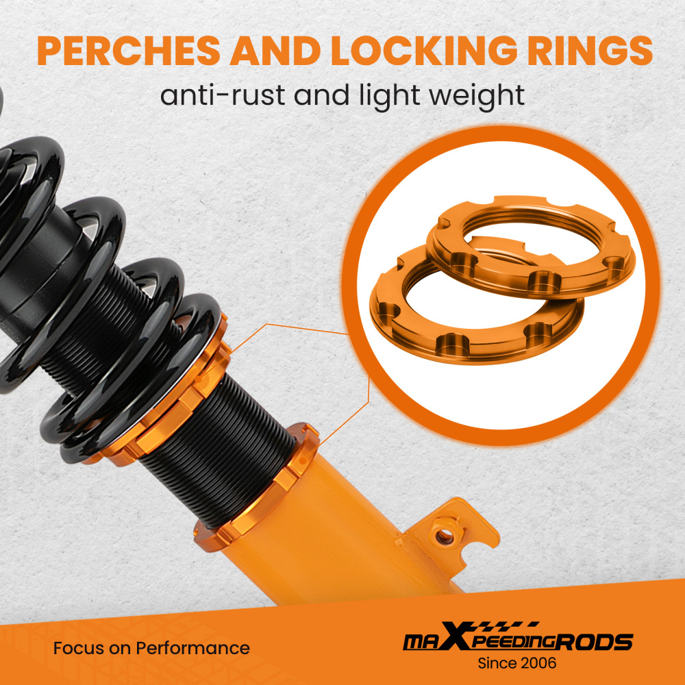 Regolabile Ammortizzatori Anteriore+Posteriore compatibile per Subaru Legacy B4 BLE BL5