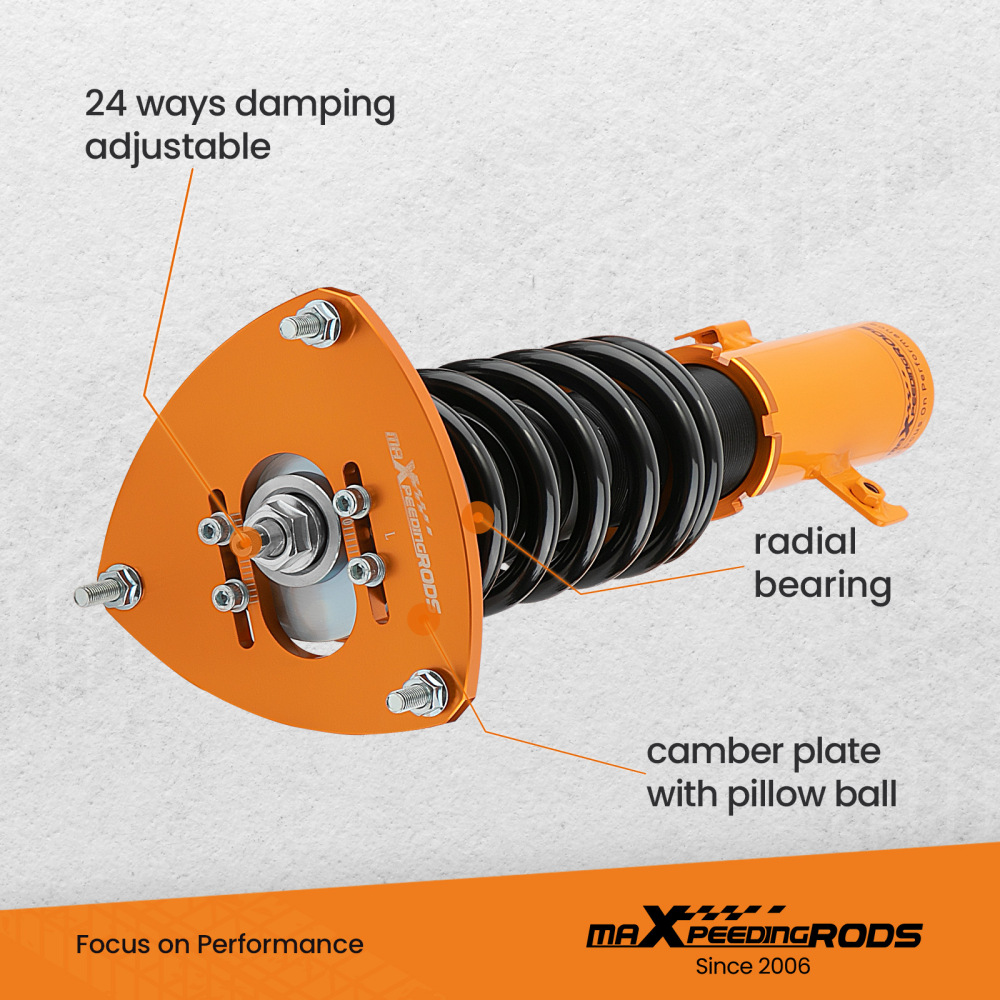 Compatible for Subaru Legacy 2005-2009 BL BP Adjustable Damper Shocks Suspension Coilover KitsLowering Kit