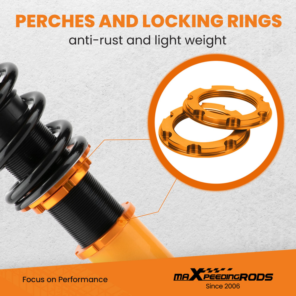 4x Coilovers compatible for Subaru Legacy 2005 2006 2007 2008 2009 BL BP Adj. Height Struts lowering kit