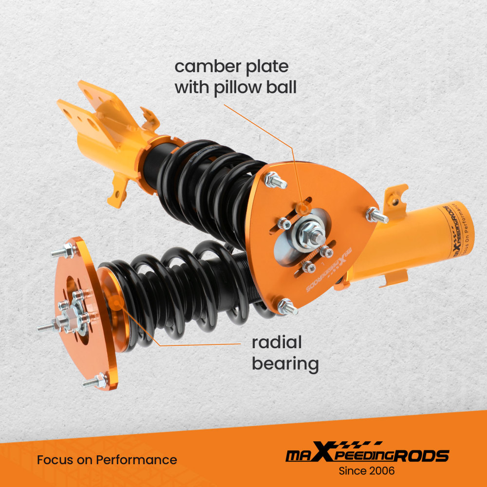 4x Coilovers compatible for Subaru Legacy 2005 2006 2007 2008 2009 BL BP Adj. Height Struts lowering kit