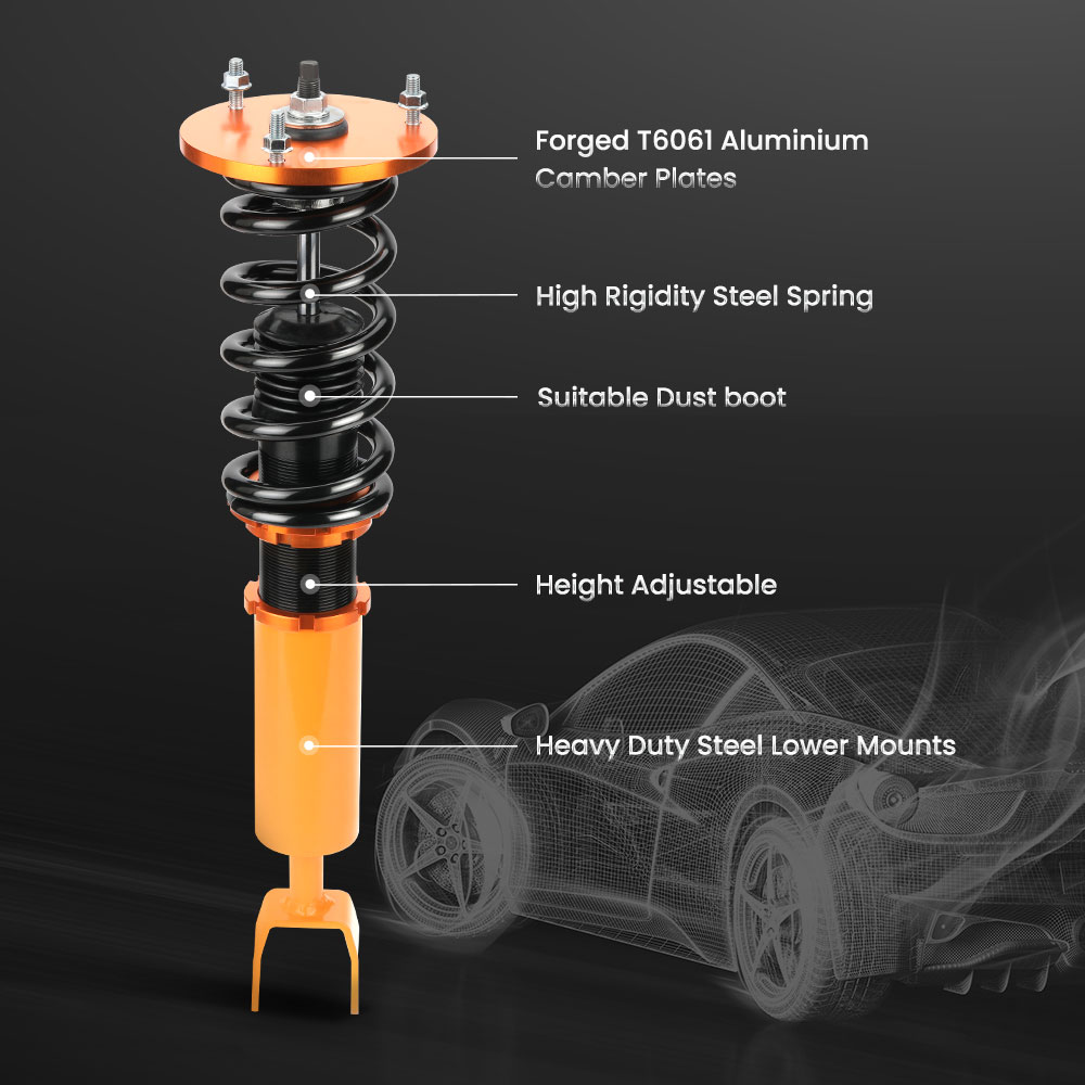 MSR Coilover Suspension Kits For 93-98 compatible for Toyota Supra