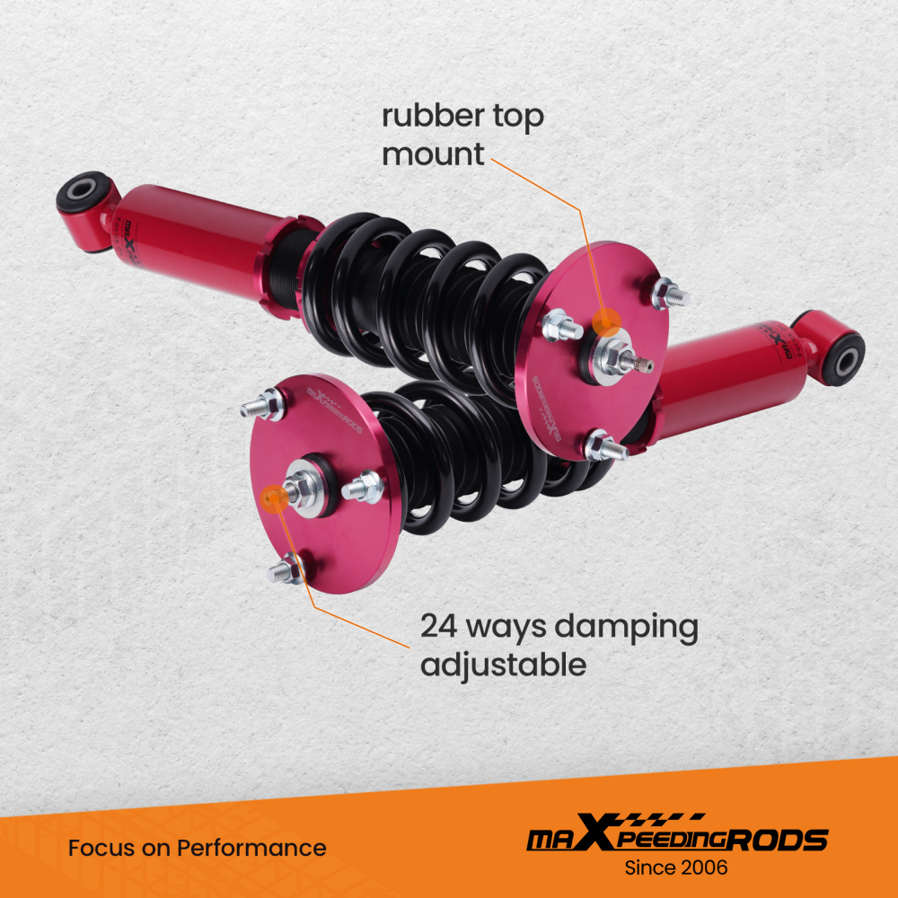 Front Adj. Damper Coilover Suspension Kit compatible for Lexus SC300 SC400 92-00 Coilovers