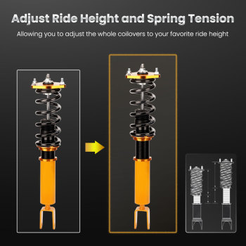 Coilover Lowering kit Compatible for Lexus LS460/460L 2007-2016 RWD Adj. Height Shock Absorber Kits 