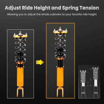Compatible for Lexus LS460 RWD USF40 Adjustable Height Shocks Complete Lowering kit Coilovers 2007 - 2016