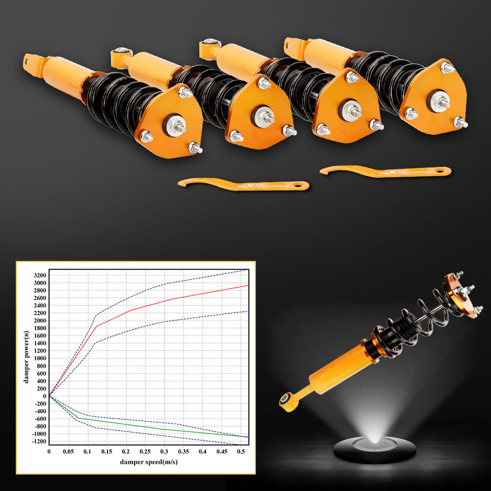 Compatible for Lexus LS460 RWD USF40 Adjustable Height Shocks Complete Lowering kit Coilovers 2007 - 2016