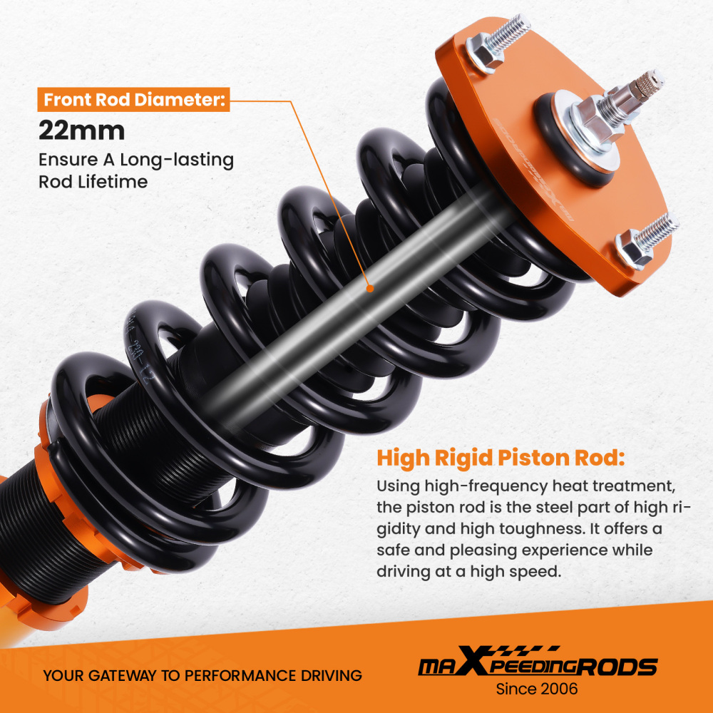 Compatible for LEXUS IS 200 1999.4 - 2005.7 GXE10 24 Ways Adj. DamperForce Shock Absorber Coilovers Lowering Kit