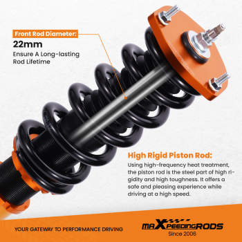 Compatible for Lexus IS300 2001 - 2005 24 Ways Adjustable Damper Height Coils Coilovers Lowering Kit