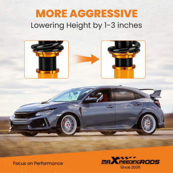 Compatible for LEXUS IS200 IS300 97-05 Height Adjustable Shock Full Assembly Coilovers Kit Lowering Kit