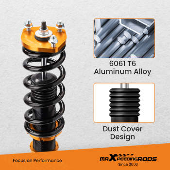 Compatible for LEXUS IS200 IS300 97-05 Height Adjustable Shock Full Assembly Coilovers Kit Lowering Kit