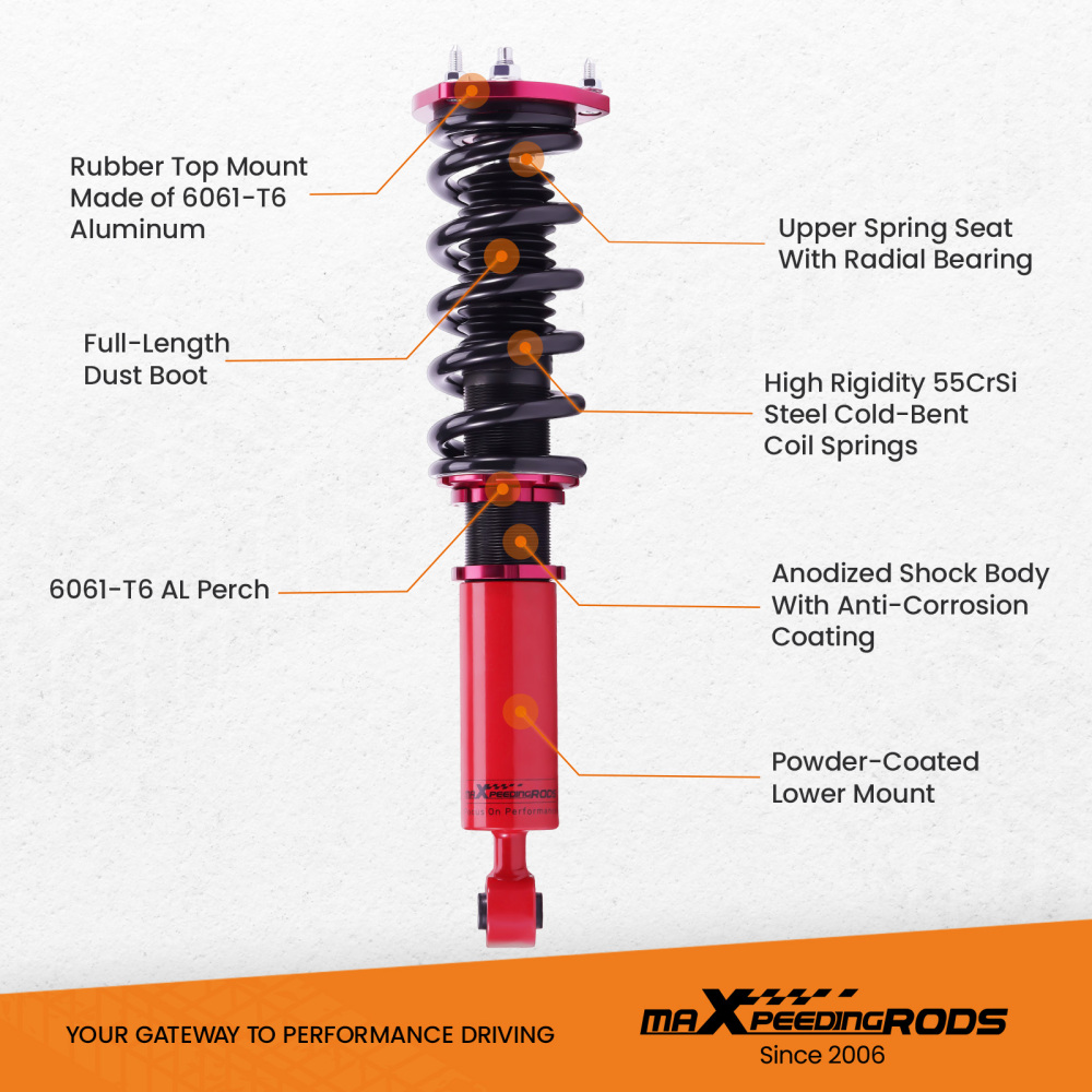 Coilovers compatible for Lexus IS300 2001-2005 compatible for Toyota ALTEZZA RS 200 Type-rs Racing lowering kit