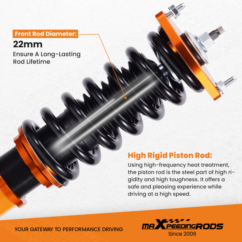 Adj. Damper Coilover Kits Compatible for Infiniti M35x 06-10 AWD for M45x/G35x/G37x lowering kit