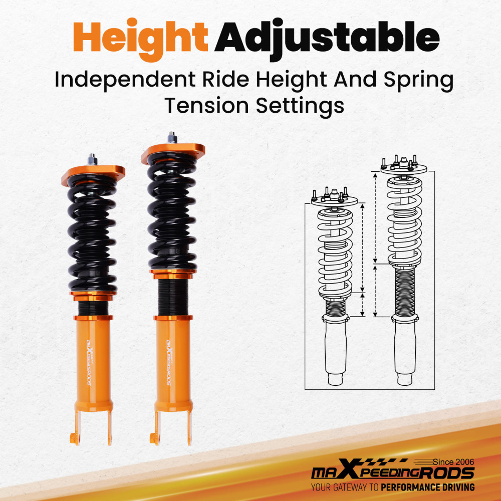 Adjustable Height Coilover Kits Compatible for Inifinit G35x 03-08 AWD for Inifinit M35x/M45x/G37x  lowering kit