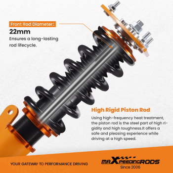 Coilover Suspension Kit compatible for Mazda 3 Hatchback 2004-09 Adj. Height Struts Shocks lowering kit