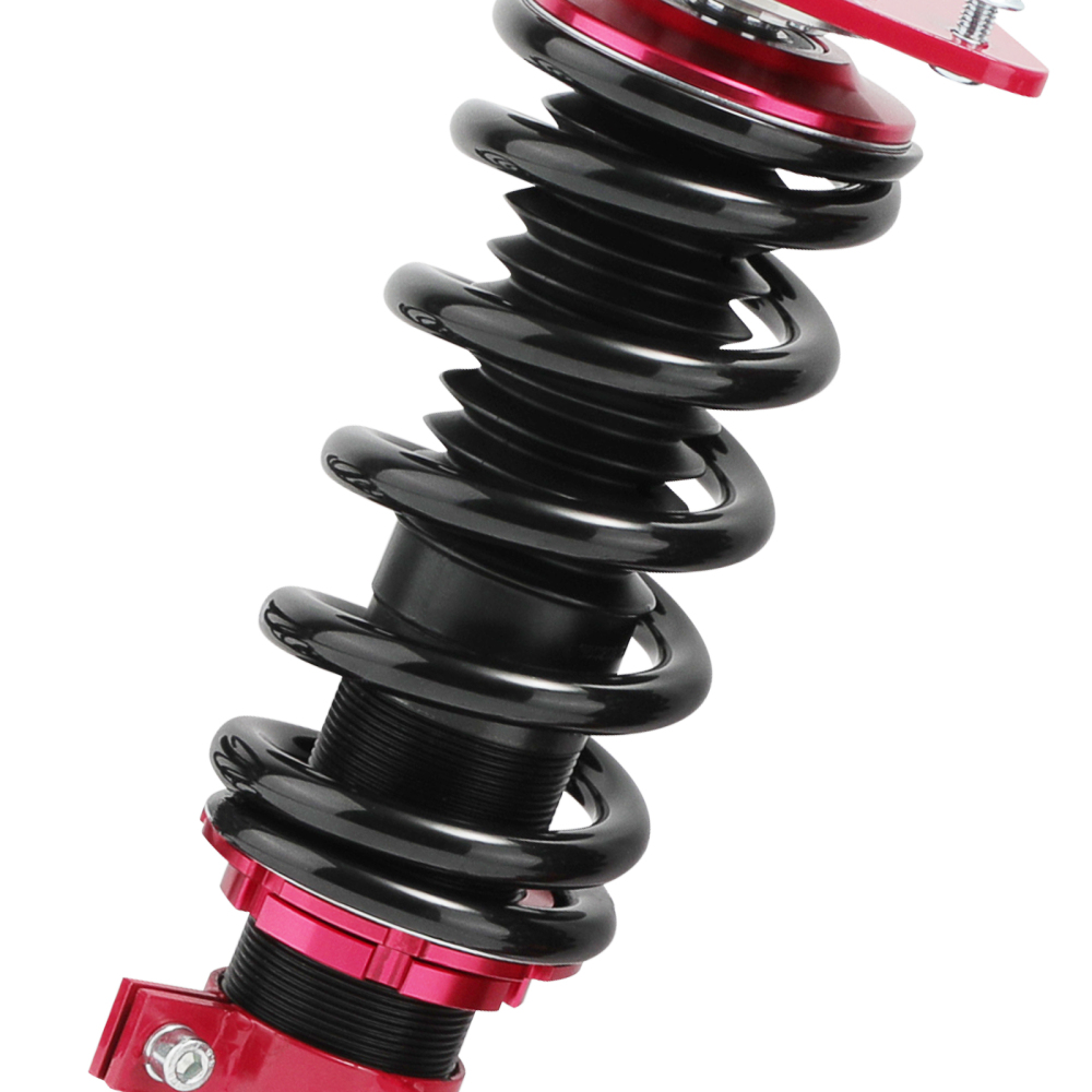 Compatible for Mazda 2004-2013 Adjust Height Red Assembly Coilovers Shock Struts Kit Lowering Kit