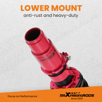 Compatible for Mazda 2004-2013 Adjust Height Red Assembly Coilovers Shock Struts Kit Lowering Kit