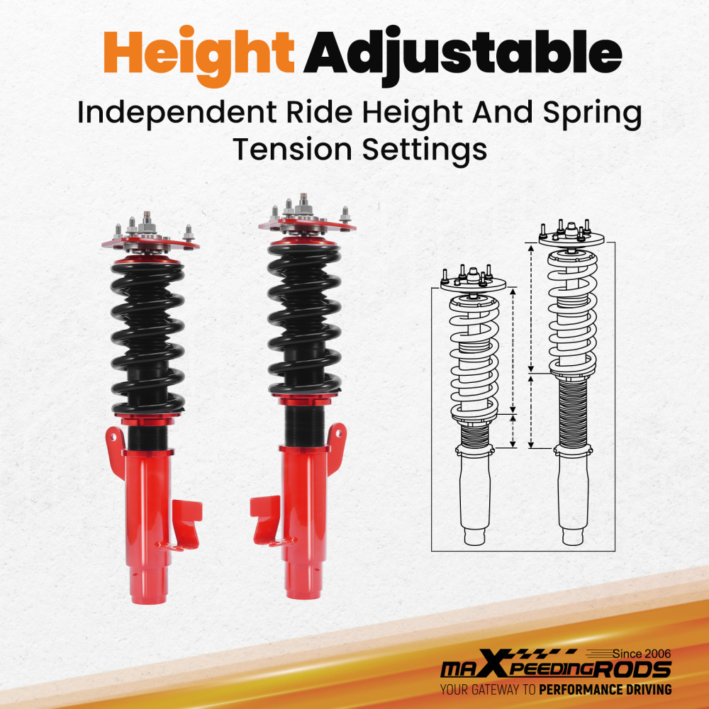 Performance Coilovers compatible for Mazda 3 BL BK 2WD Mazdaspeed 3 MZR MPS Shock Strut