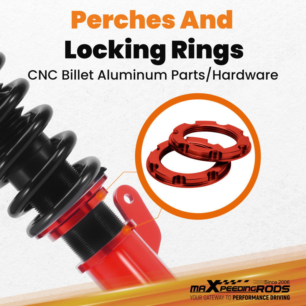 4PCS Regolabile Ammortizzatore compatibile per Mazda 3 2009-2013  Lowering Kit