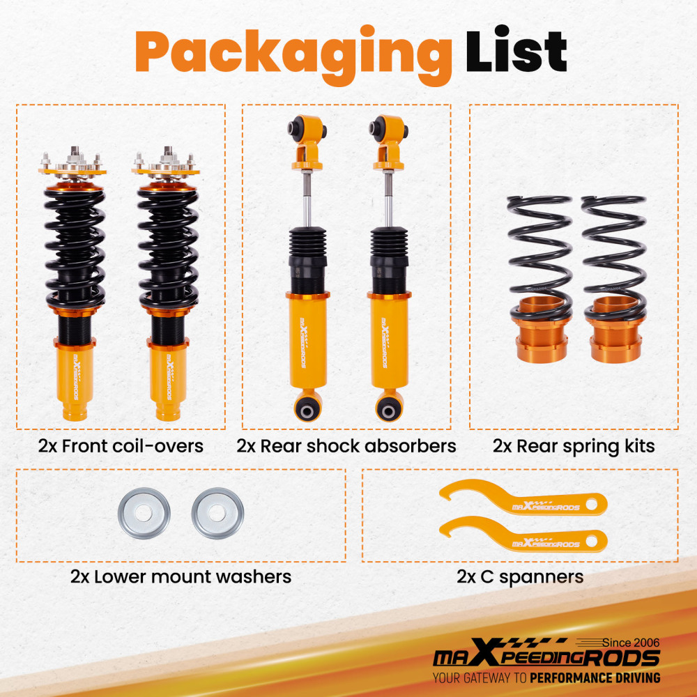 Coilovers Suspension Kit compatible for Mazda Mazda6 2003-2007 Coilovers Suspension Struts Set Lowering Kit