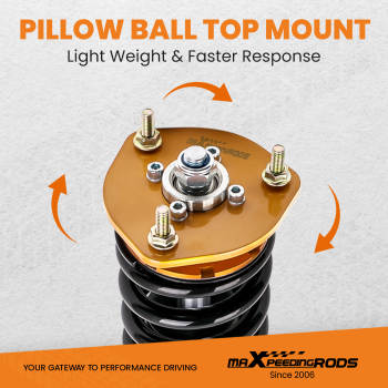 2003 - 2007 compatible for Mazda Mazda6 Adjustable Height Shock Absorbers Suspension Coilovers Lowering Kit