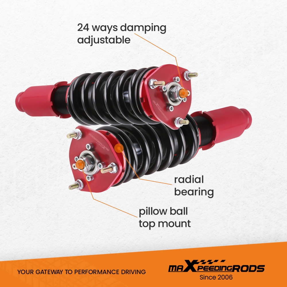 MaXpeedingrods Street Coilovers Kit compatible for Mazda 6 Mazda6 03-07 Adj Height Struts