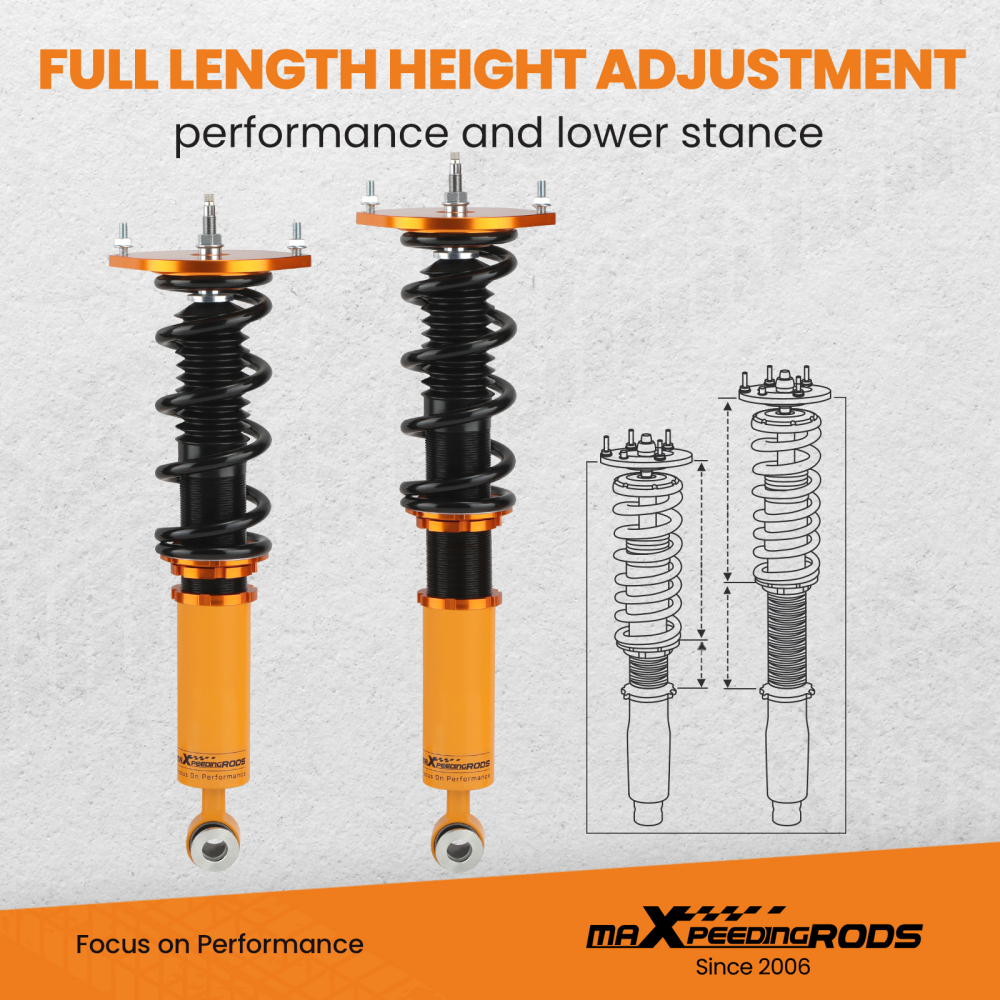 Compatible for MAZDA Savanna S4 S5 RX-7 FC FC3S 86-91 High Performance Adjustable Coilover / Shock absorber Suspension Kits Lowering Kit