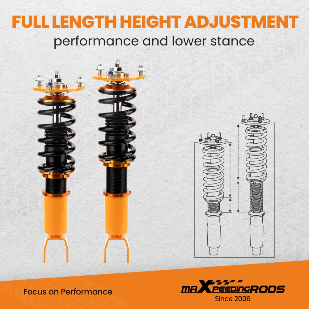 Coilovers Lowering Suspension Kit compatible for Mazda RX-8 RX8 2004-2011 Adj. Damper