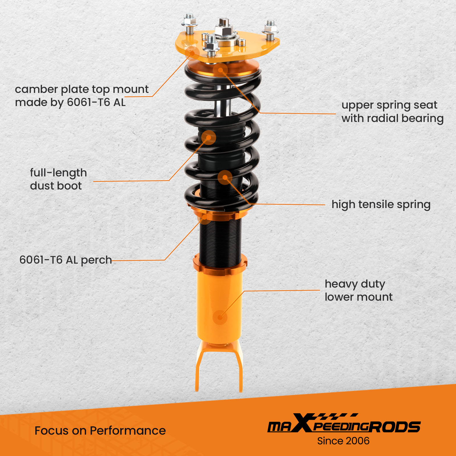Coilovers Kit compatible for Mazda RX-8 2004-2011 Struts