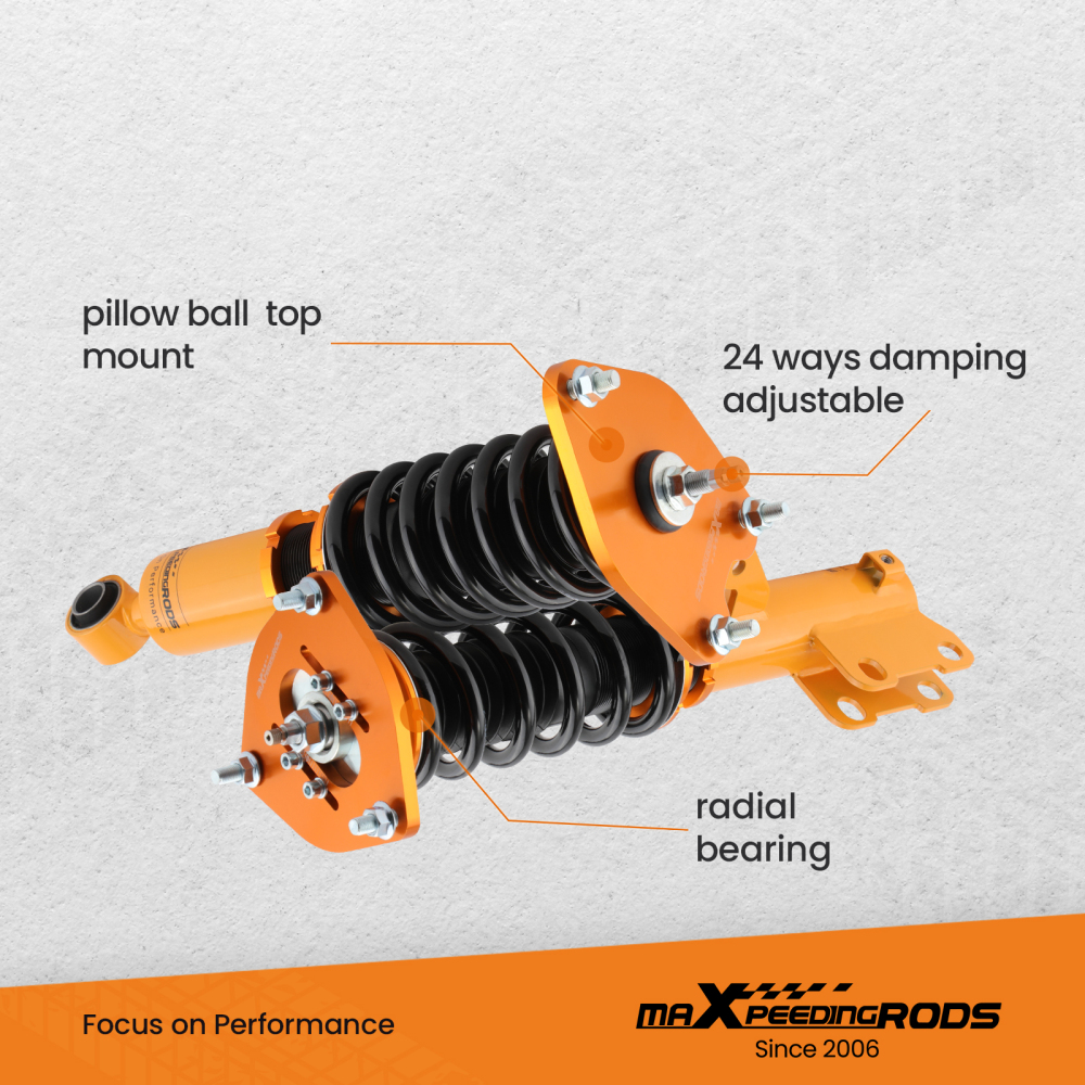 Coilovers Set compatible for Mitsubishi Eclipse 4G 06-12 Galant DJ 04-12 Adjustable Damper