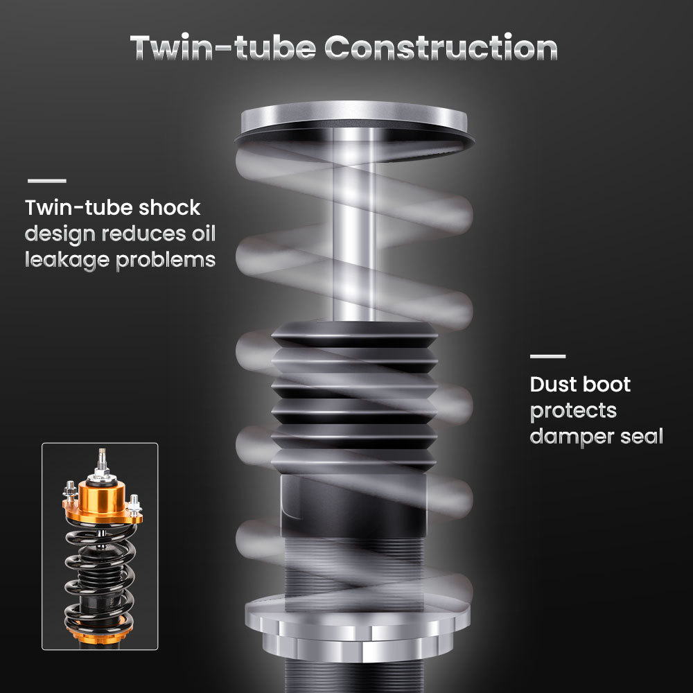 Coilovers Suspension Kits compatible for Mitsubishi Lancer LS Sedan 2002-06 2.0L Adj Damper lowering kit