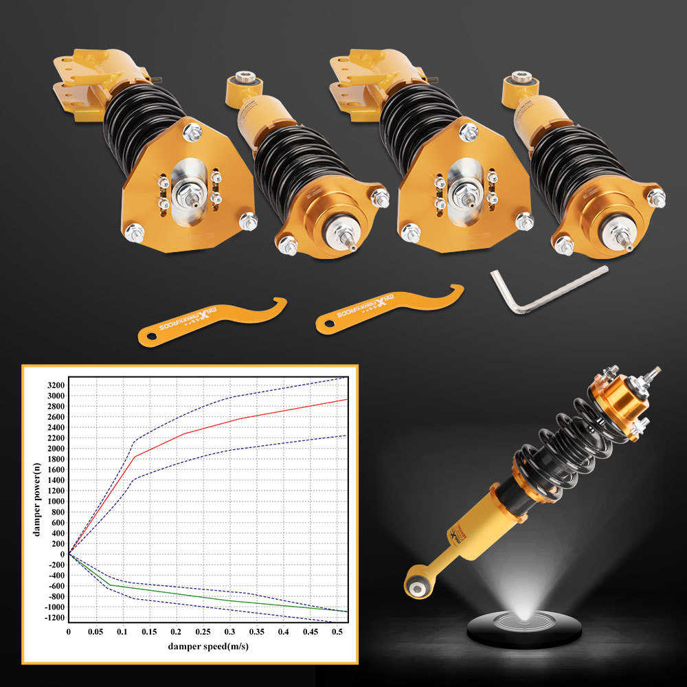 Coilovers Suspension Kits compatible for Mitsubishi Lancer LS Sedan 2002-06 2.0L Adj Damper lowering kit