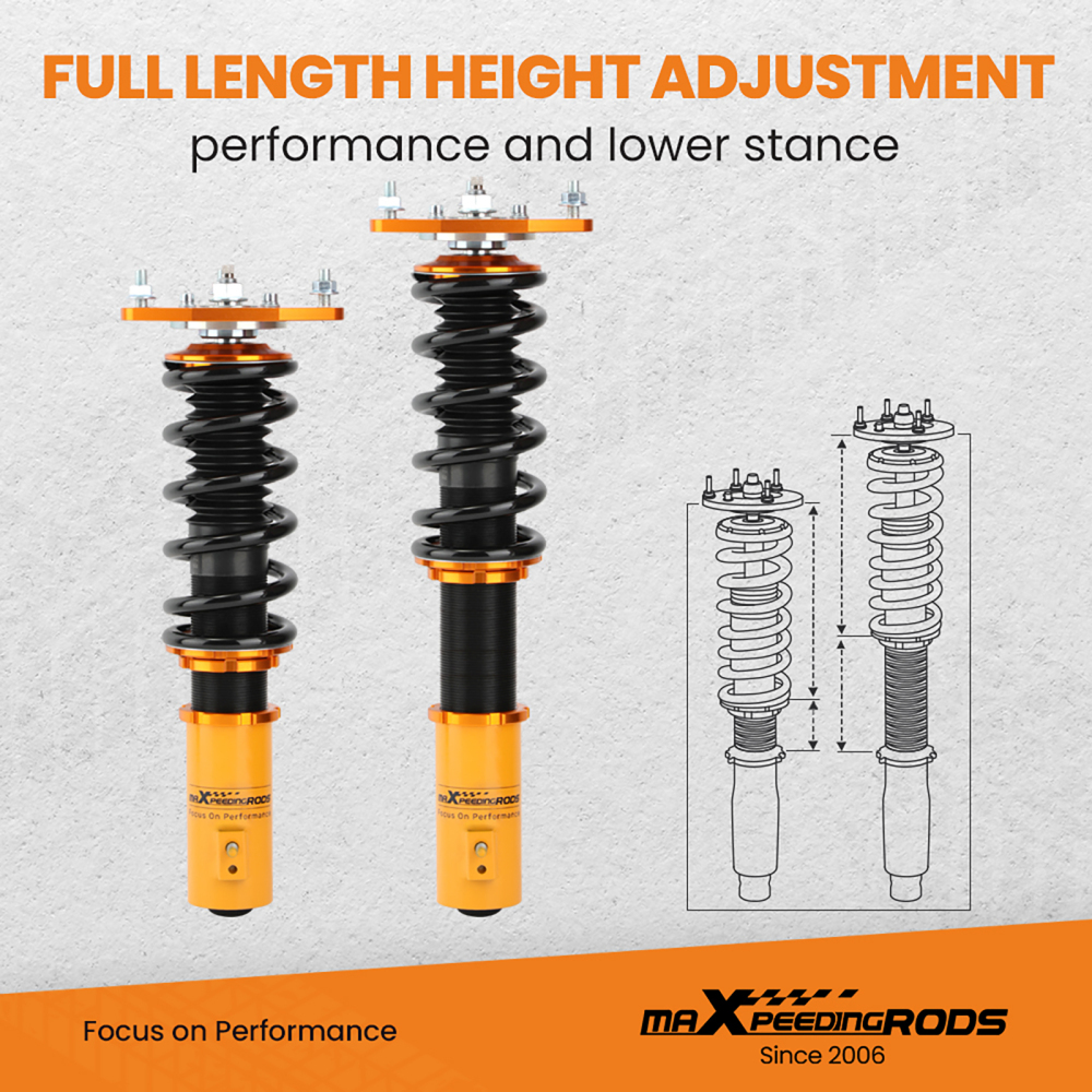 Coilovers Suspension Kits compatible for Mitsubishi Lancer LS Sedan 2002-06 2.0L Adj Damper lowering kit