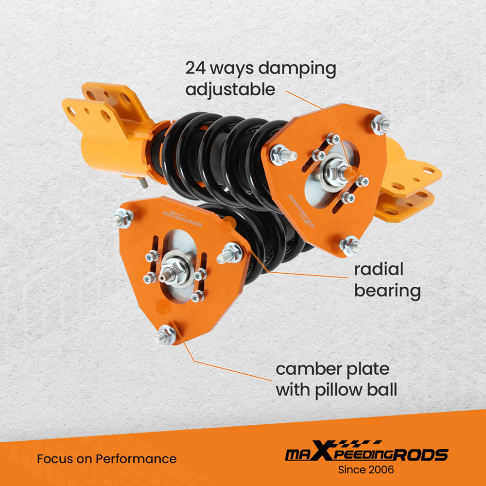 Coilovers Suspension Kits compatible for Mitsubishi Lancer LS Sedan 2002-06 2.0L Adj Damper lowering kit