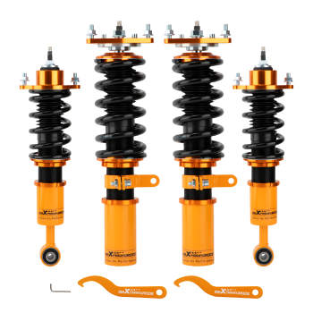 Coilover Lowering Kit Compatible for Mitsubishi Lancer 2008-2016 Adjustable Damper(Set of 4)