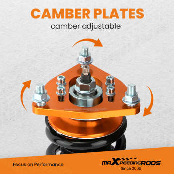 Coilover Lowering Kit Compatible for Mitsubishi Lancer 2008-2016 Adjustable Damper(Set of 4)