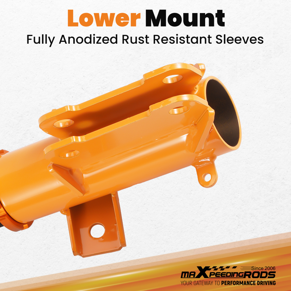 MaXpeedingrods 24 Way Adj. Coilovers Shocks Strut Kit compatible for Ford Mustang 2005-2014