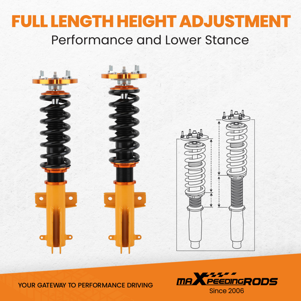 ammortizzatori coilover kit sospensioni ante puntone per sospensioni compatibile per ford mustang Lowering Kit