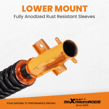 Compatible for Ford Mustang 2005-2014 Assembly Coilovers Kits Adj. Height and Mounts lowering kit