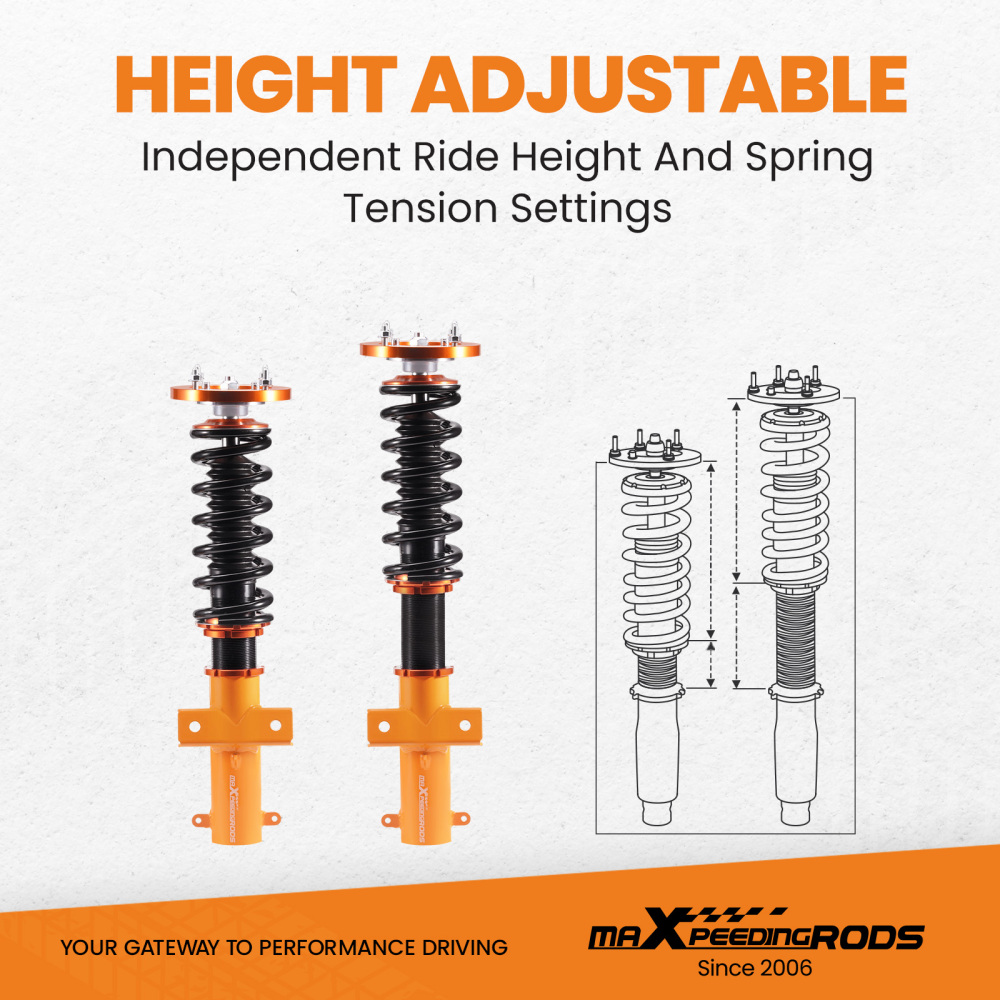 Compatible for Ford Mustang 2005-2014 4th Coilovers Suspension Kits Coilovers Suspension Kits