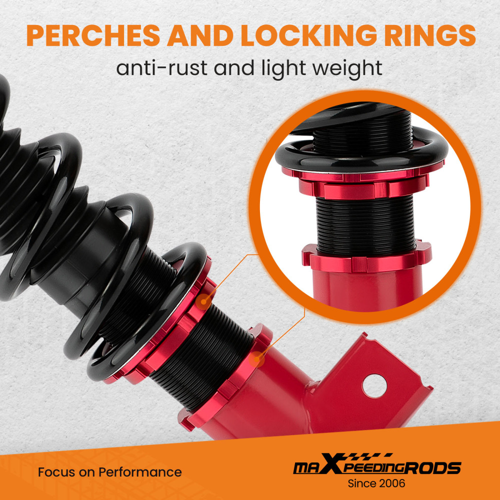 Compatible for Ford Mustang Convertible Sedan 05-14 Coilovers Shock Kits 24 Ways Adj Damper lowering kit