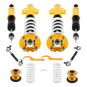 MaXpeedingrods Coilovers 24 Way Damper Shock Lowering Kit compatible for Ford Mustang 05-14