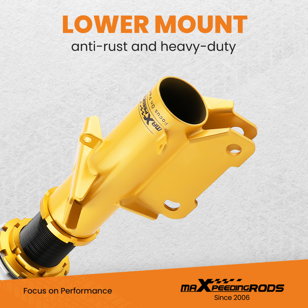 MaXpeedingrods Coilovers 24 Way Damper Shock Lowering Kit compatible for Ford Mustang 05-14