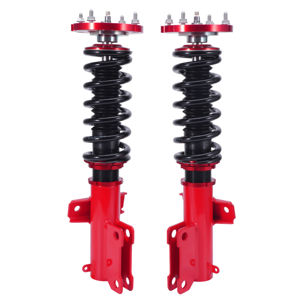 2005-2014 compatible for Ford Mustang Damper Adjustable Tuning Coilovers Kits Red 