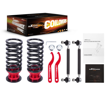 Kit de suspension amortisseurs combinés filetés réglable compatible pour ford mustang 05-14kit dabaissement